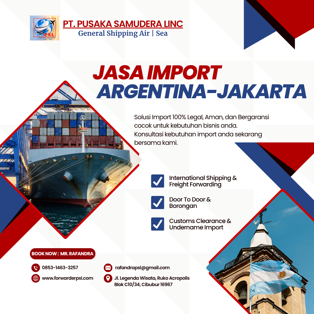 Jasa Import Barang Argentina-Jakarta